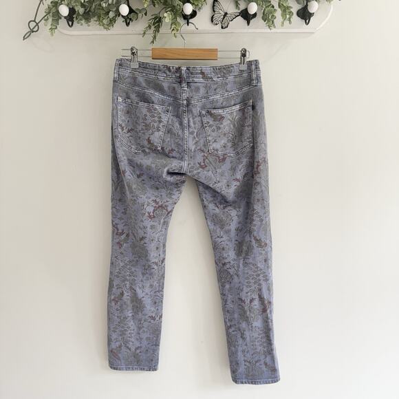 Anthropologie Pilcro Floral Print Slim Fit Boyfriend Jeans 27 CP - Picture 4 of 5